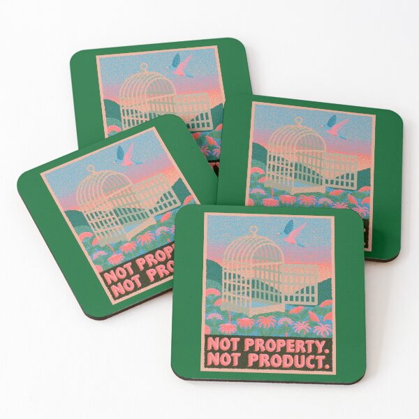 Item preview, Not Property Not Product Animal Liberation Art designed and sold by VerdantStudio.