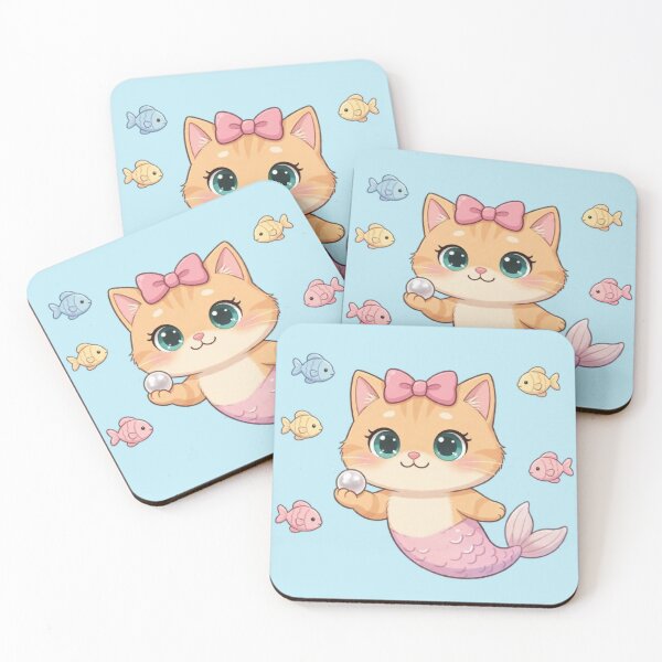 Item preview, Cute Mermaid Kitten Underwater Magic designed and sold by Moody Vibes Studio.