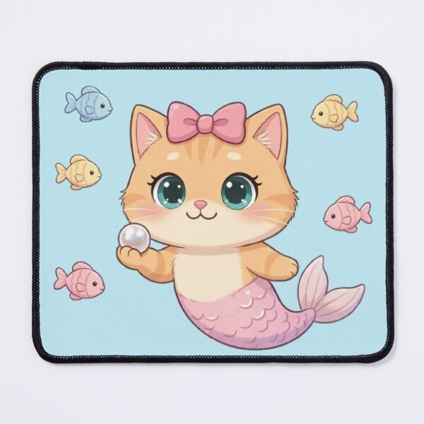 Item preview, Cute Mermaid Kitten Underwater Magic designed and sold by Moody Vibes Studio.