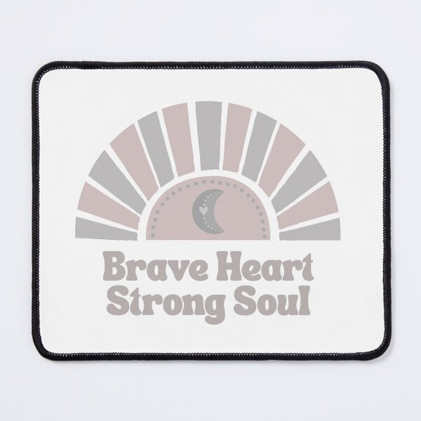Item preview, Brave Heart Strong Soul Boho Sun Moon Inspirational designed and sold by lsawareness.
