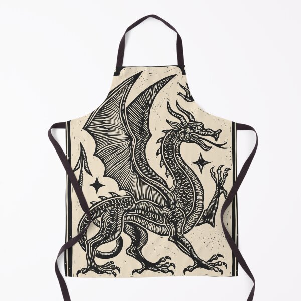 Item preview, Medieval Dragon Vintage Gothic Folk Art Mythical designed and sold by Y-Vibes.