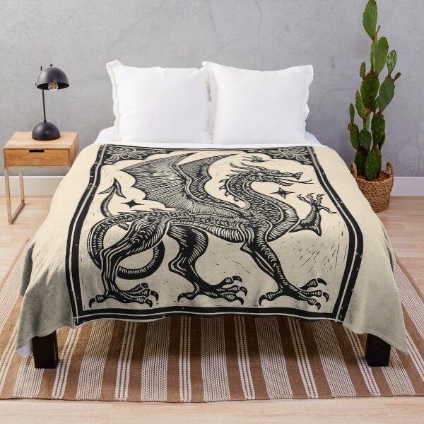 Item preview, Medieval Dragon Vintage Gothic Folk Art Mythical designed and sold by Y-Vibes.