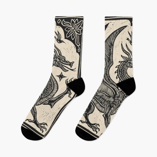 Item preview, Medieval Dragon Vintage Gothic Folk Art Mythical designed and sold by Y-Vibes.