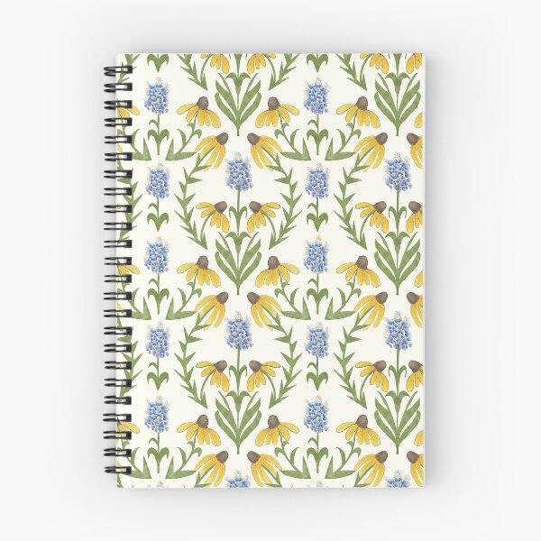 Item preview, Texas Wildflower Watercolor Pattern | Bluebonnet & Black-Eyed Susan Botanical Design designed and sold by CaroStudioTX.