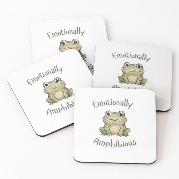 Item preview, Emotionally Amphibious Frog Illustration designed and sold by Coralouise23.