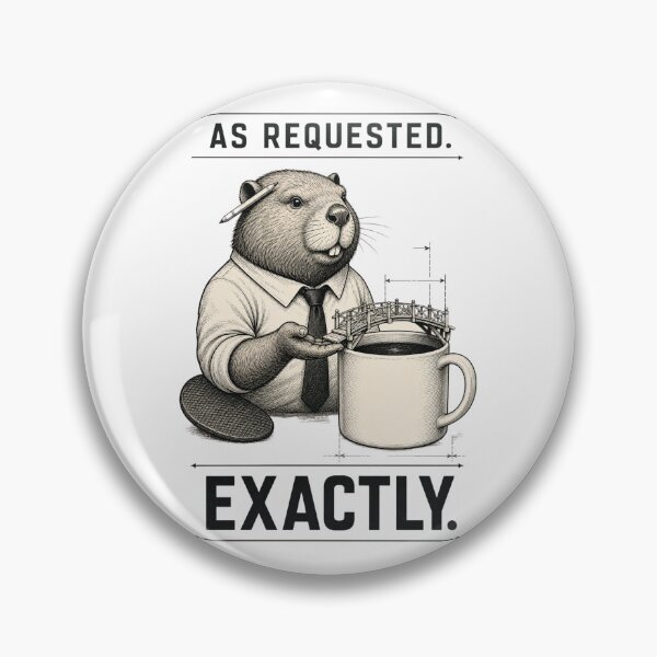 Item preview, As Requested Exactly Funny Beaver Weaponized Compliance Office Humor designed and sold by Print Loft.