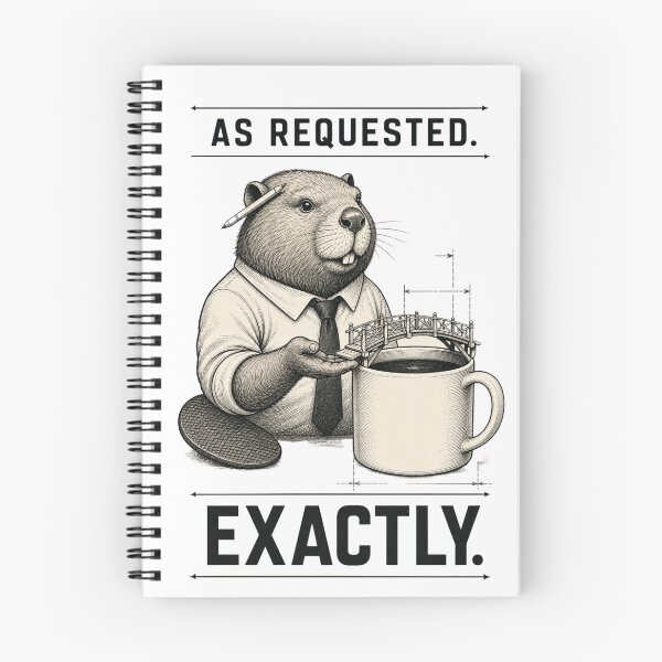 Item preview, As Requested Exactly Funny Beaver Weaponized Compliance Office Humor designed and sold by Print Loft.