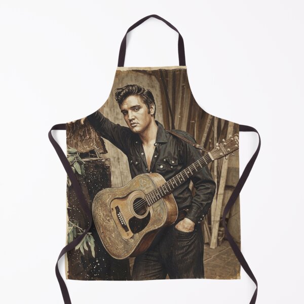 Item preview, Elvis Presley Vintage Acoustic Session Oil Painting Art designed and sold by ElvisVintagePosters.