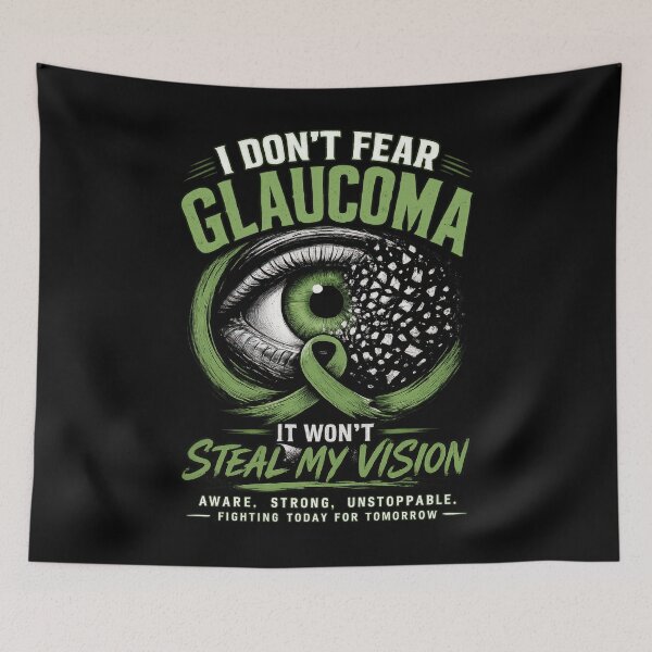 Item preview, I Don't Fear Glaucoma - Aware Strong Unstoppable designed and sold by Eyepatch-Jacks.
