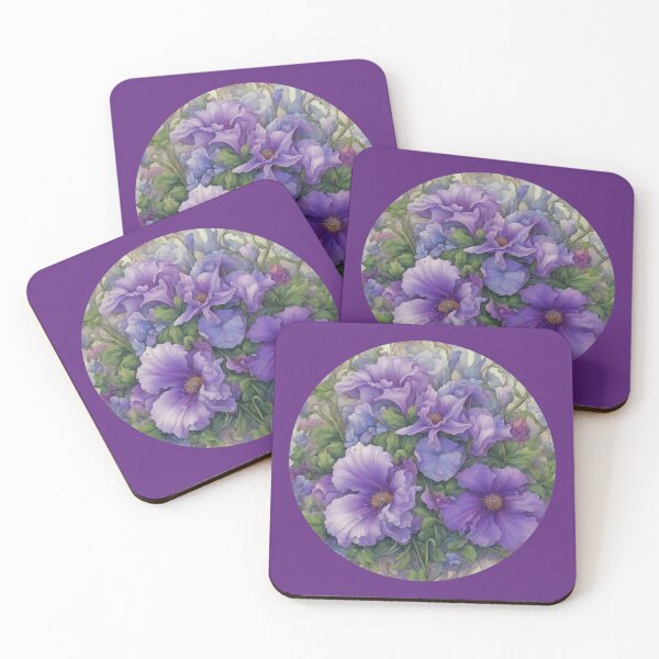 Item preview, Purple Petals Romantic Flowers designed and sold by LaRoach Digital Arts.