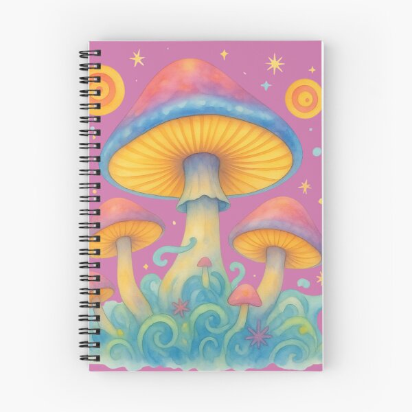 Item preview, Pastel Watercolor Psychedelic Mushroom Celestial Art designed and sold by Uniquely Yours.