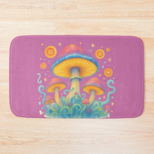 Item preview, Pastel Watercolor Psychedelic Mushroom Celestial Art designed and sold by Uniquely Yours.