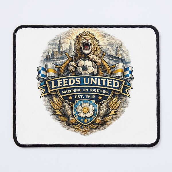 Item preview, Leeds United Football Fan Graphic | Marching On Together Vintage Supporter Shirt | Yorkshire Football Design designed and sold by GarnerSupplyCo.