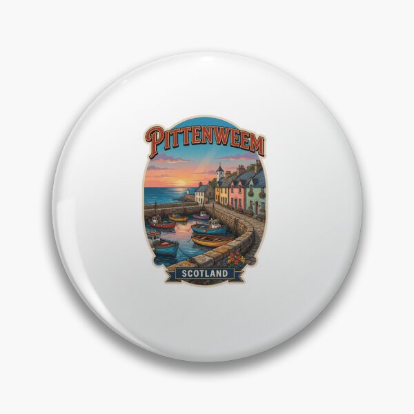 Item preview, Pittenweem Scotland Harbor Travel Sticker designed and sold by Imaginarium of Chaos falcon88 .