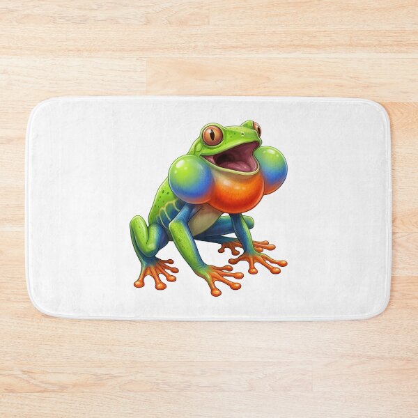 Item preview,  Colorful Tree Frog Vocal Sac Inflation designed and sold by TeeARTHY.