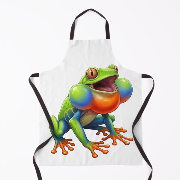 Item preview, Colorful Tree Frog Vocal Sac Inflation designed and sold by TeeARTHY.