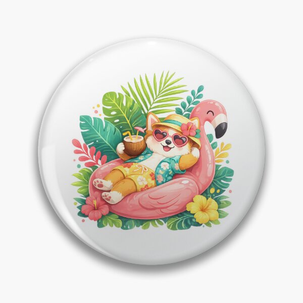 Item preview, Cute Corgi Summer Vacation designed and sold by Designs-Lena.