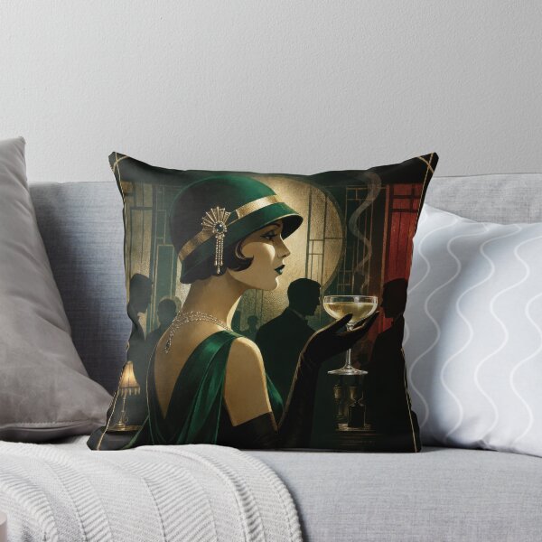 Item preview, Elegant Flapper in Speakeasy designed and sold by Andy Gambino Art.