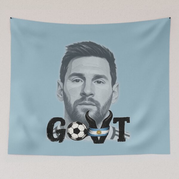 Item preview, GOAT Messi Tribute | Argentina Football Legend Graphic | Vintage Soccer Art | GOAT Typography T-Shirt designed and sold by Ginastle26.