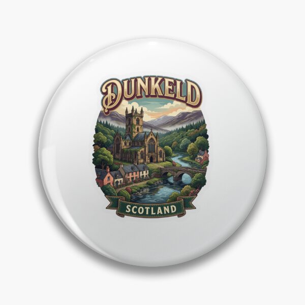 Item preview, Dunkeld Scotland Cathedral Travel Sticker designed and sold by Imaginarium of Chaos falcon88 .