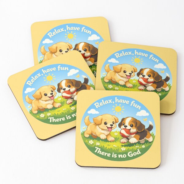 Item preview, Relax, Have Fun (There is no God) cute designed and sold by Cathedral of Curiosity.