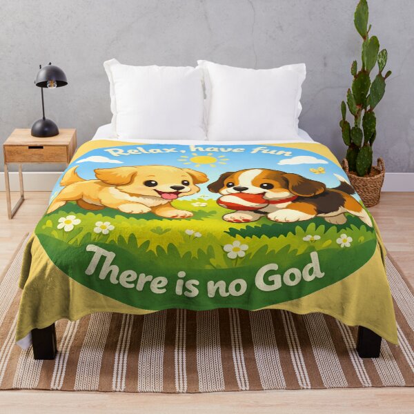 Item preview, Relax, Have Fun (There is no God) cute designed and sold by Cathedral of Curiosity.