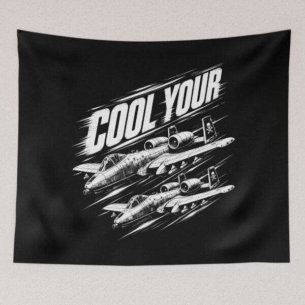 Item preview, Cool Your Jets Attack Squadron Aviation Humor designed and sold by Victor Shadehorn.