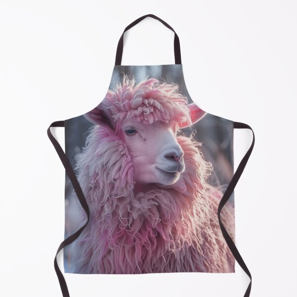 Item preview, Fluffy Pink Lamb Winter Portrait designed and sold by Pierce Millington Gallery.