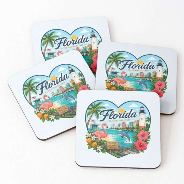 Item preview, Florida Heart Shape Design designed and sold by Myra365Art.