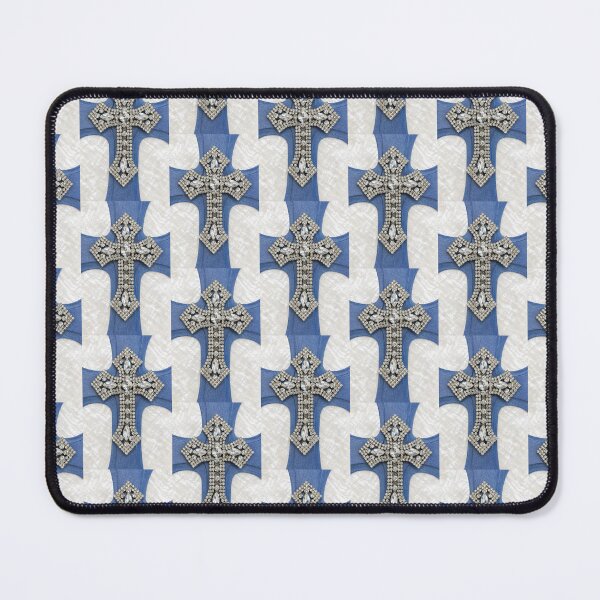 Item preview, Rhinestone Cross Blue & Mother of Pearl designed and sold by Tracie J.