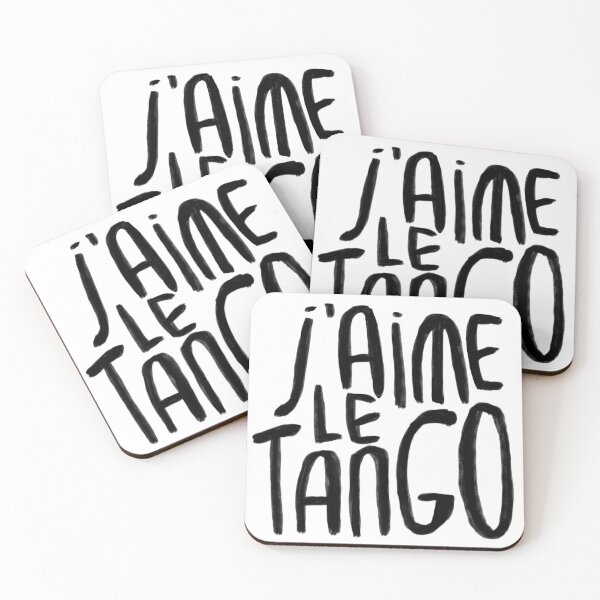 Item preview, J aime le tango, tango dancer designed and sold by danceink.