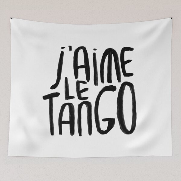 Item preview, J aime le tango, tango dancer designed and sold by danceink.