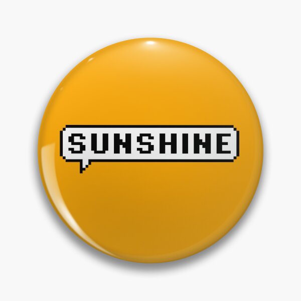 Item preview, Sunshine Pixel Speech Bubble – Retro Minimalist Positive Vibe Design designed and sold by PixelPuncheur.