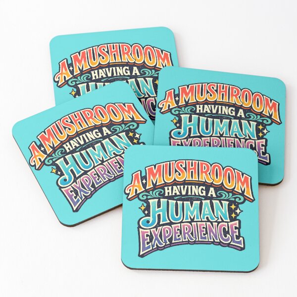 Item preview, A Mushroom Having a Human Experience Funny Typography Design designed and sold by BuckaBaby.