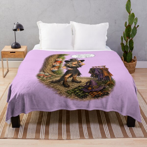 Item preview, Funny Witch Can't Decide What to Wear | Curious Garden Gnomes Halloween Humor designed and sold by Alpine-Ink.