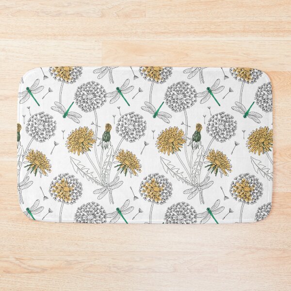 Item preview, Dandelion and Dragonfly Wildflower Pattern designed and sold by NuvoraNest.