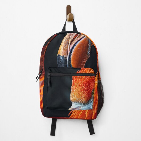 Item preview, Vibrant Orange Flamingo Closeup Portrait designed and sold by Pierce Millington Gallery.