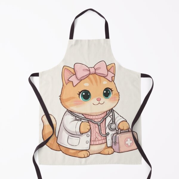 Item preview, Cute Kitten Doctor Ready to Help designed and sold by Moody Vibes Studio.