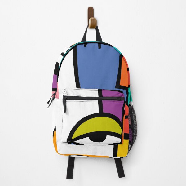 Item preview, Abstract Cubist Face - Colorful Geometric Pop Art designed and sold by MTacher.