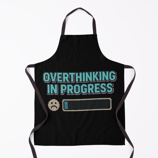 Item preview, Overthinking Process – Retro Pixel Loading Bar designed and sold by Mad Factory Designs.