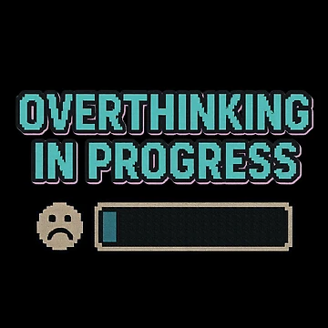 Artwork thumbnail, Overthinking Process – Retro Pixel Loading Bar by Mad Factory Designs