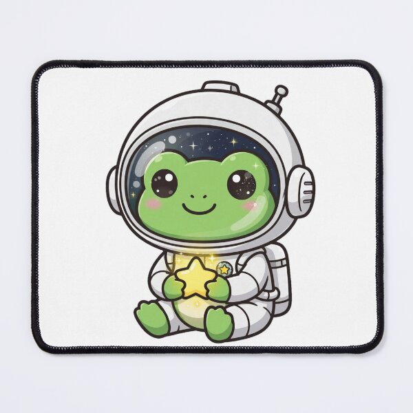 Item preview, Cute Astronaut Frog Holding Star - Kawaii Space Frog designed and sold by FantasyPearl.