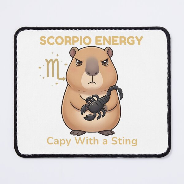 Item preview, Scorpio Energy - Capy With A Sting designed and sold by Mythical Enchantia.