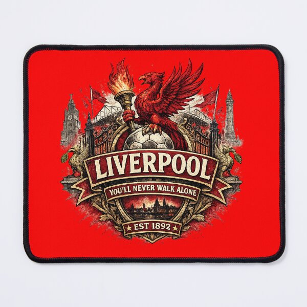 Item preview, Liverpool Football Fan Graphic | You'll Never Walk Alone Vintage Supporter Shirt | Reds Football Design designed and sold by GarnerSupplyCo.