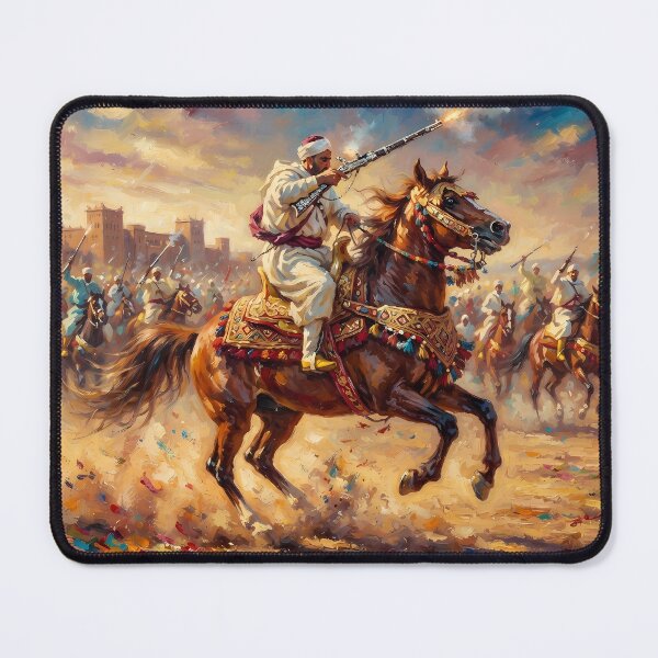 Item preview, Traditional Moroccan Fantasia Cavalry Charge designed and sold by MorcVibe.