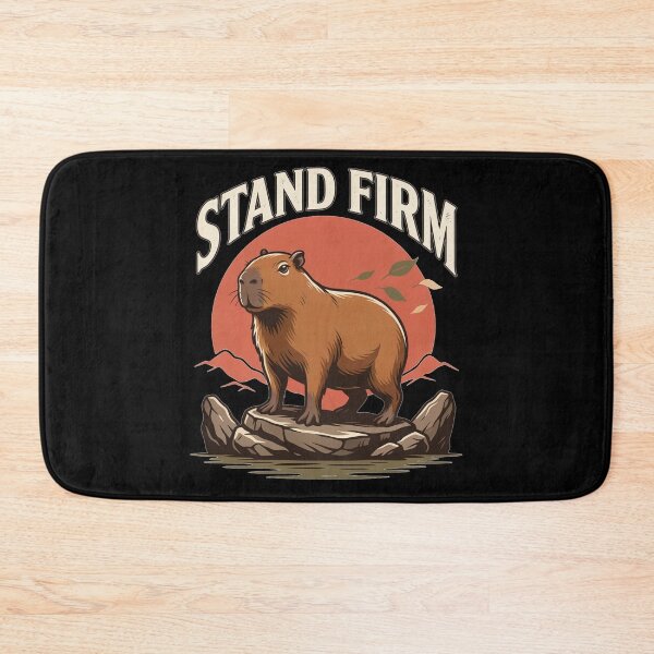 Item preview, Stand Firm Capybara – Vintage Stoic Nature Design designed and sold by No Excuses Supply.