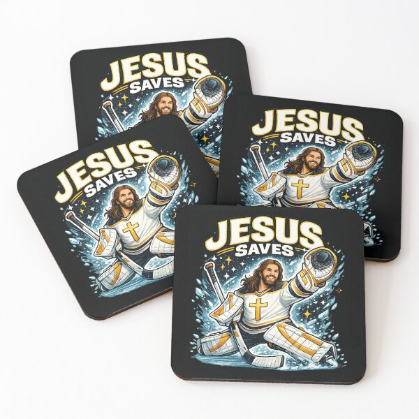 Item preview, Jesus Saves | Christian Hockey Humor Sports Pun designed and sold by EverClassic.