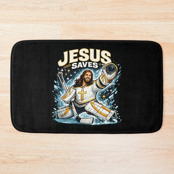 Item preview, Jesus Saves | Christian Hockey Humor Sports Pun designed and sold by EverClassic.