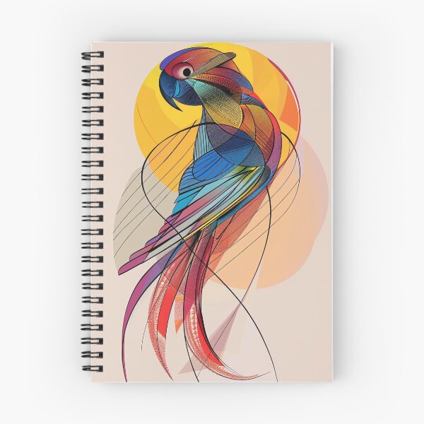 Item preview, Abstract Geometric Colorful Parrot Art designed and sold by Pierce Millington Gallery.