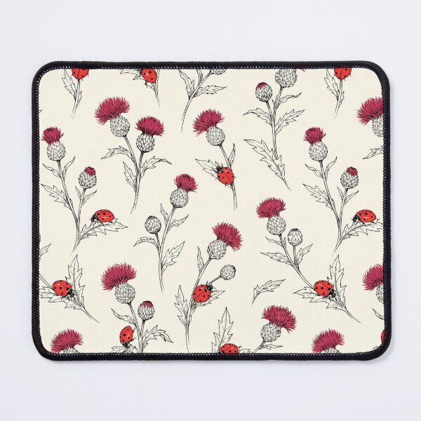 Item preview, Thistle Flowers and Ladybugs Pattern designed and sold by NuvoraNest.